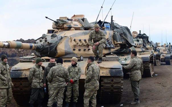 Xe tăng quân đội Thổ Nhĩ Kỳ trên chiến trường Afrin - ảnh minh họa South Front