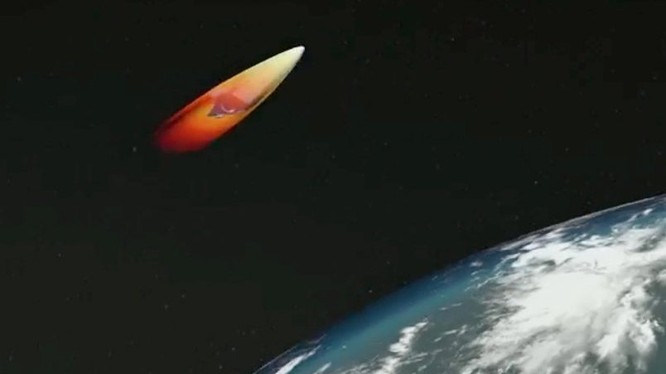 Tên lửa Avangard, ảnh minh họa video