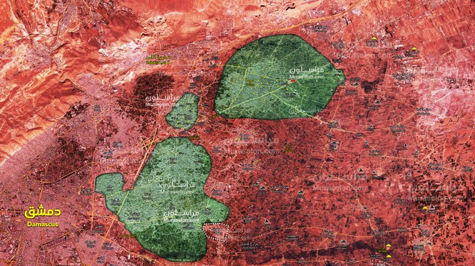 Quân đội Syria giải phóng đến 70 phần trăm diện tích Đông Ghouta - ảnh minh họa Muraselon