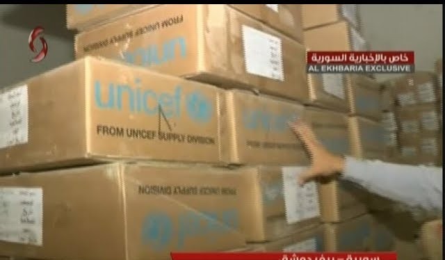 Kho thuốc của lực lượng Hồi giáo cực đoan, có nguồn gốc từ UNICEF ở Đông Ghouta