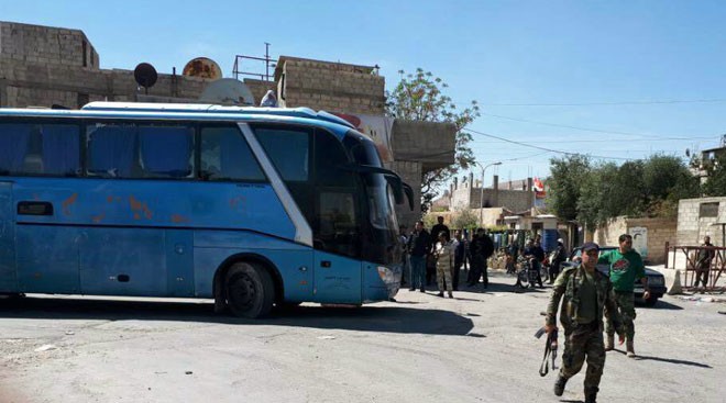 Lực lượng chiến binh Hôi giáo cực đoan bắt đầu di tản khỏi thành phố Douna - Đông Ghouta, ảnh minh họa Shout Front