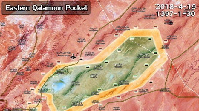 Các mũi tiến công của quân đội Syria. chủ công là su đoàn Tiger trên khu vực chiến trường Qalamoun- ảnnh minh họa South Fromt