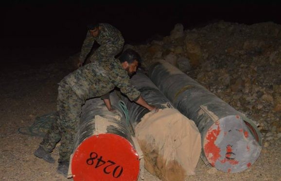 Các tên lửa đạn đạo chiến thuật tầm gần và tầm trung tại kho vũ khí ở Qalamoun
