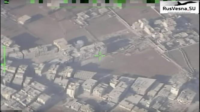 Máy bay trinh sat không người lái Nga theo dõi các mục tiêu IS ở quận Yarmouk. Ảnh minh họa Rusvesna