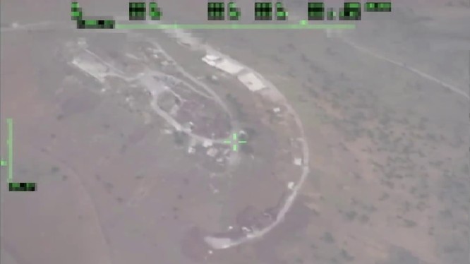 Không quân Nga không kích Daraa, ảnh minh họa video Rusvecna