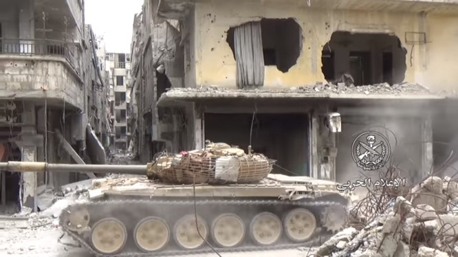 Quân đội Syria tấn công quận Trại tị nạn Yarmouk. ảnh minh họa video