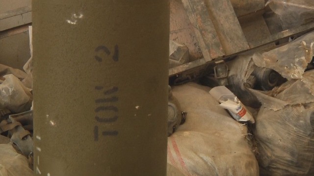 Kho tên lửa TOW-2 ở Rastan, phía bắc tình Homs. Ảnh video Ruptly