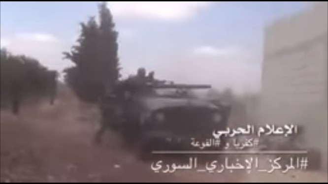 Cuộc chiến bảo vệ thị trấn người Shiite ở Idlib. Ảnh minh họa video.