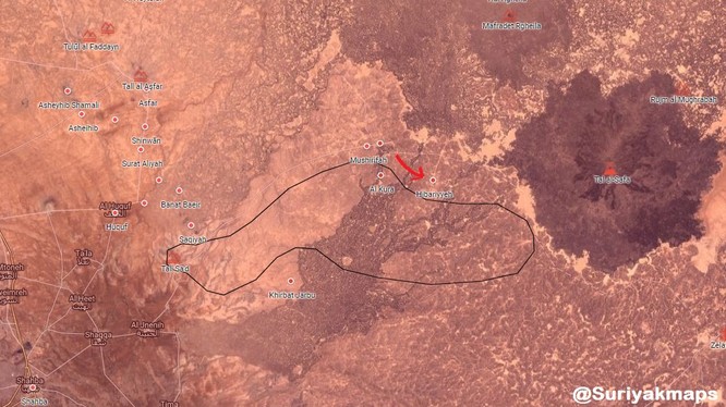 Quân đội Syria tiến công trên vùng hoang mạc Sweida. Ảnh minh họa South Front