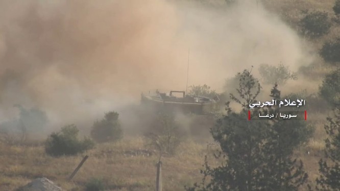Vệ binh Cộng hòa tấn công đánh chiếm cao điểm Tal Zamitiyah. Ảnh minh họa Video