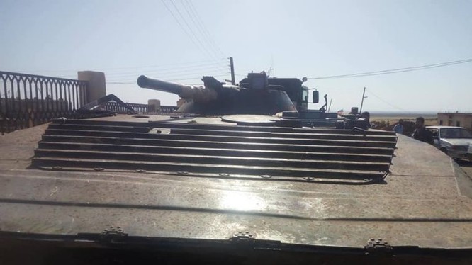 Xe Bộ binh Cơ giới BMP-1, do lực lượng FSA bàn giao cho quân đội Syria, ảnh Masdar News