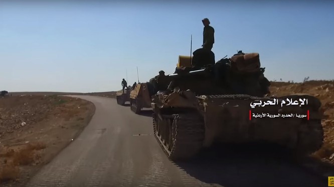 Quân đội Syria tiến công dọc theo tuyến đường tuần tra biên giới với Jordan