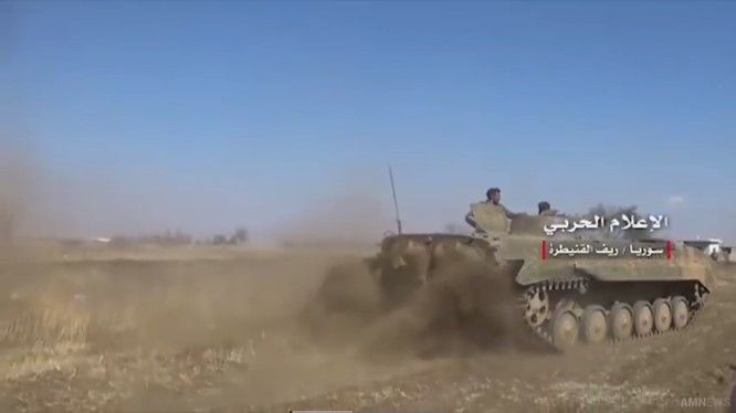 Quân đội Syria trên chiến trường Qunetra, ảnh minh họa video