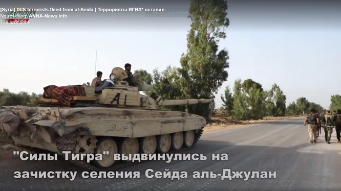 Lực lượng Tiger tấn công IS trên chiến trường Daraa. Ảnh video ANNA News