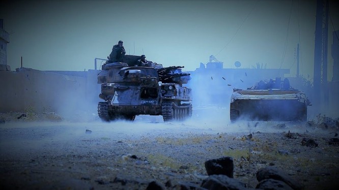 Các đơn vị sư đoàn Tiger tiến công trên vùng thung lũng Yarmouk. Ảnh minh họa Masdar News