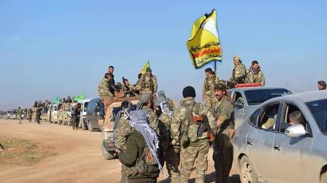 Lực lương dân quân người Kurd trên chiến trường Deir Ezzor. Ảnh Masdar News