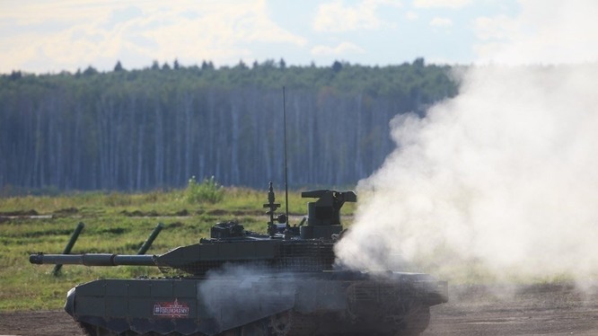 Xe tăng T-90M trên thao trường diễn đàn Quân đội - 2018 ở ngoại ô Moscow. Ảnh minh họa RG