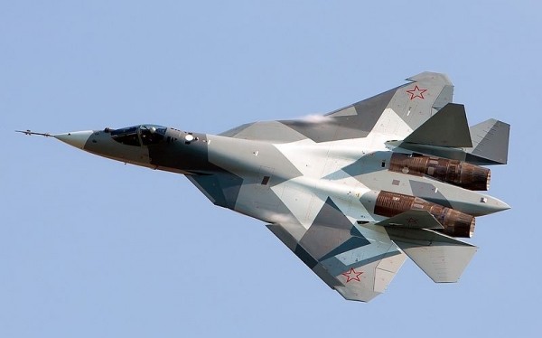Máy bay tiêm kích tàng hình Su-57. Ảnh minh họa Russian Gazeta