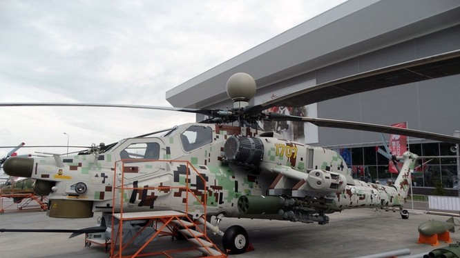 Trực thăng tấn công Mi-28NM trong diễn đàn kỹ thuật quân sự Army - 2018. Ảnh minh họa RG