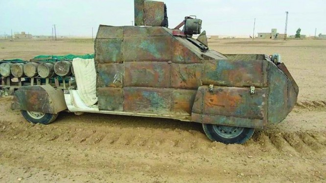 Xe đánh bom tự sát VBIED, bị SDF thu giữ ở Deir Ezzor. Ảnh minh họa: Masdar News.