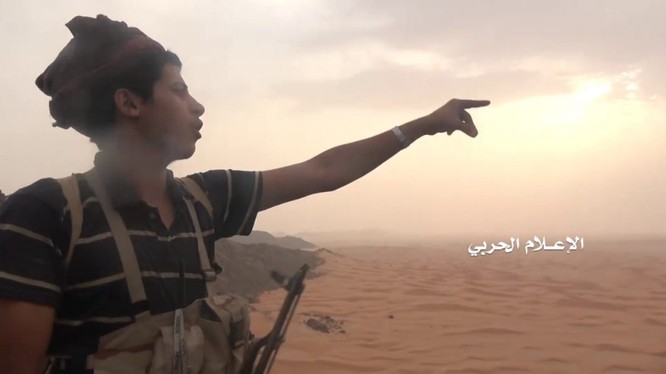 Chiến binh kháng chiến Houthi trên chiến trường Yemen. Ảnh minh họa Masdar News