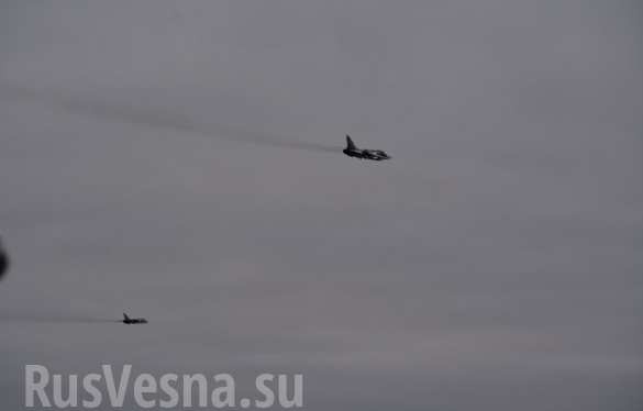 Máy bay ném bom chiến trường Su-24 trên biển Baltic. Ảnh minh họa Rusvesna