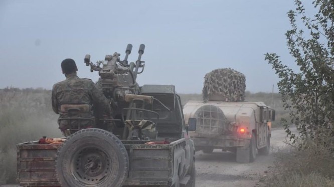 Binh sĩ lực lượng SDF tiến công vào thị trấn Hajin. Ảnh minh họa: South Front.