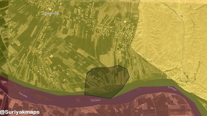 Bản đồ khu vực phòng thủ cuối cùng của IS ở Deir Ezzor. Ảnh minh họa South Front