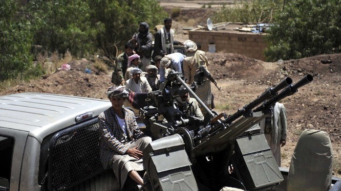 Lực lượng Houthi chiến đấu trên chiến trường lãnh thổ Ả rập Xê út