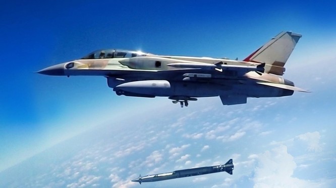 Không quân Israel, sử dụng tên lửa hành trình siêu âm không đối đất Rampage tấn công quân đội Syria. Ảnh minh họa: South Front.