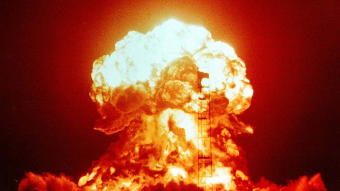 Vụ nổ hạt nhân, ảnh minh họa của Taylor& Francis Group