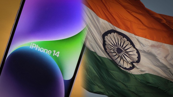 iPhone 14 được sản xuất tại Ấn Độ. Ảnh minh họa Indian Express