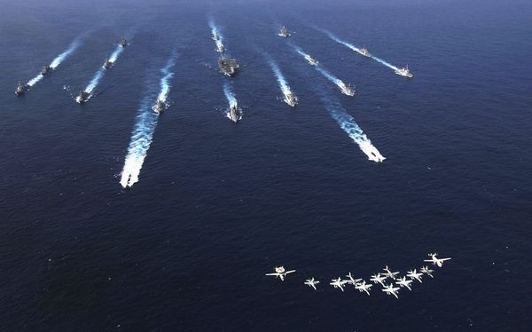 Quân đội Mỹ triển khai thực hiện chiến lược "tác chiến thống nhất trên không với trên biển" (ảnh tư liệu)