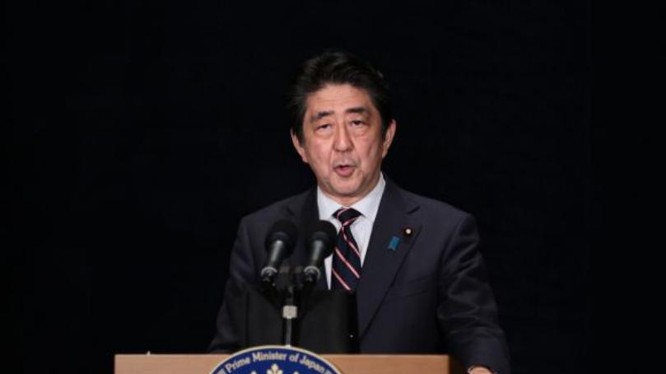 Thủ tướng Nhật Bản Shinzo Abe. Ảnh: Tin tức Tham khảo, Trung Quốc.