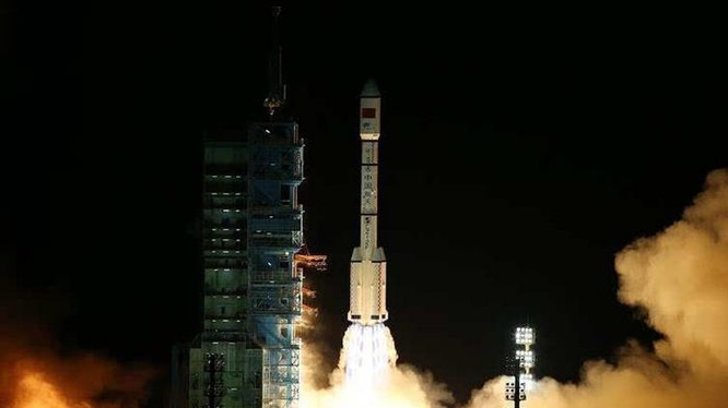 Tối ngày 15/9/2016, Trung Quốc phóng thành công Trạm thử nghiệm không gian Thiên Cung 2. Ảnh: Tân Hoa xã