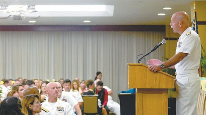Đô đốc Scott Swift, Tư lệnh Hạm đội Thái Bình Dương, Hải quân Mỹ. Ảnh: hookelenews