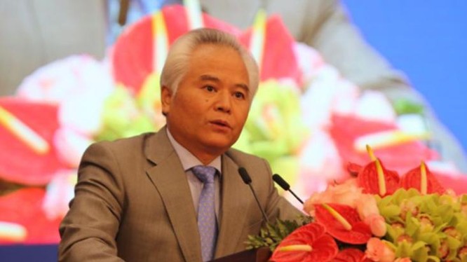 Ngô Sĩ Tồn, Viện trưởng Viện nghiên cứu Biển Đông Trung Quốc phát biểu tại Diễn đàn Hương Sơn. Ảnh: Cri Online/Chinadaily.