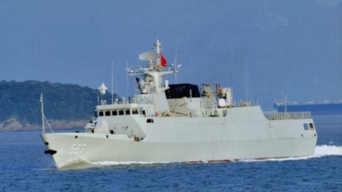 Tàu hộ vệ hạng nhẹ Trung Quốc được sản xuất với tốc độ rất nhanh, phục vụ cho triển khai các hành động quân sự ở các vùng biển như biển Hoa Đông, Biển Đông. Ảnh: Sina