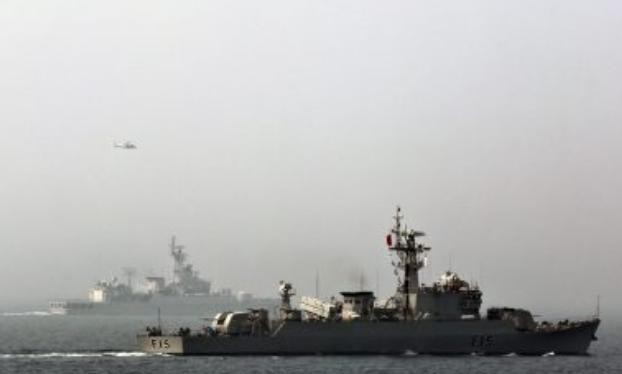 Tàu hộ vệ BNS Abu Bakar Hải quân Bangladesh tham gia một cuộc tập trận đa phương ở ngoài khơi Thanh Đảo, tỉnh Sơn Đông, Trung Quốc vào ngày 23/4/2014. Ảnh: The Diplomat