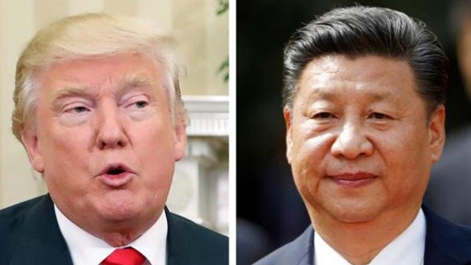 Tổng thống Mỹ Donald Trump và Chủ tịch Trung Quốc Tập Cận Bình. Ảnh: Thời báo Công thương, Đài Loan.
