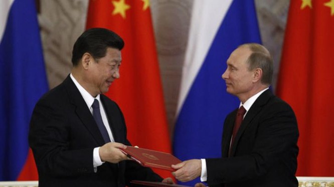 Chủ tịch Trung Quốc Tập Cận Bình và Tổng thống Nga Vladimir Putin (ảnh tư liệu)