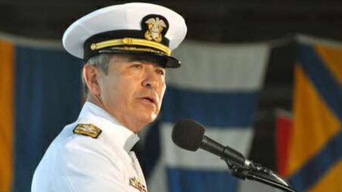 Đô đốc Harry Harris, Tư lệnh Bộ Tư lệnh Thái Bình Dương Mỹ. Ảnh: Sina