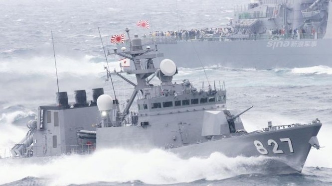 Tàu tên lửa lớp Hayabusa Lực lượng Phòng vệ Biển Nhật Bản. Ảnh: Sina