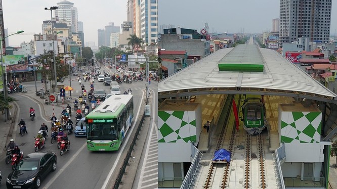 Tuyến đường sắt đô thị trên cao Cát Linh-Hà Đông dự kiến được đưa vào vận hành năm 2018