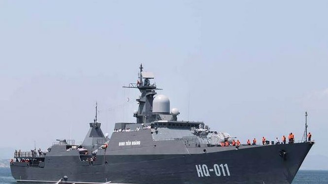 Tàu hộ vệ HQ-011 Đinh Tiên Hoàng lớp Gepard của Hải quân Việt Nam, mua của Nga. Ảnh: Kaixian.