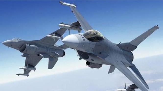 Máy bay chiến đấu F-16 của Không quân Đài Loan. Ảnh: Sina