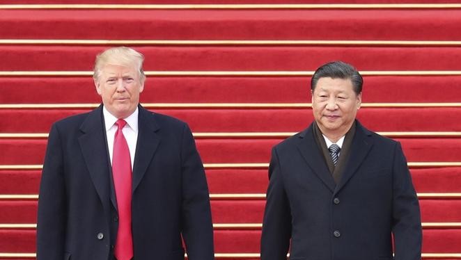 Tổng thống Mỹ Donald Trump và Chủ tịch Trung Quốc Tập Cận Bình. Ảnh: Dwnews.
