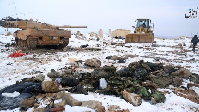 Xe tăng Leopard của quân đội Thổ Nhĩ Kỳ bị phiến quân IS chiếm giữ