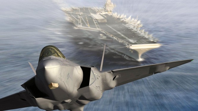 Chiến đấu cơ F-35 xuất kích từ tàu sân bay Mỹ
