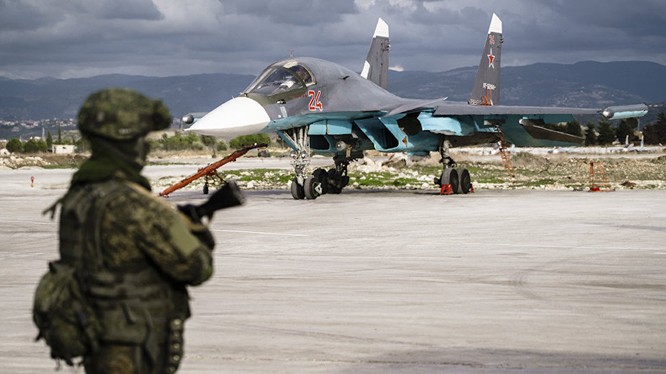 Cường kích Su-34 của Nga tham gia chiến dịch quân sự tại Syria